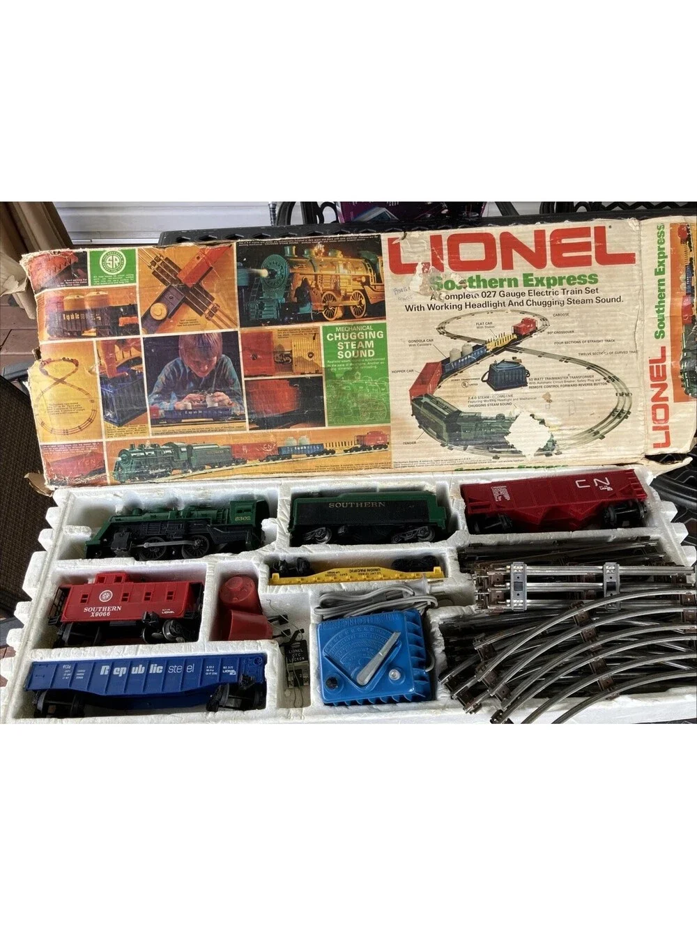 Vintage Lionel Southern Express #12033 O27 Gauge Electric Train Set Complete Box